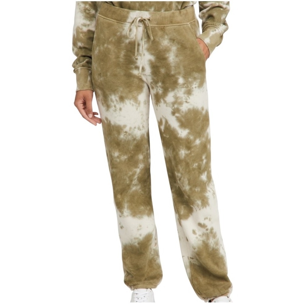 Velvet by Graham & Spencer Pants Women XS Green Tie Dye Nissa Fleece‎ Sweatpants